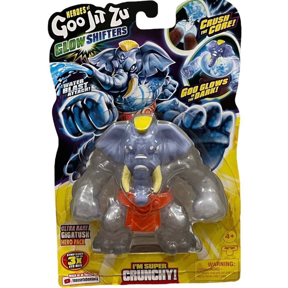 *RARE* Heroes of Goo Jit Zu Glow Shifter GIGATUSK